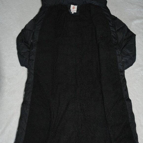 Red Marine Women's sz Medium Black Long  Puffer Jacket - Picture 7 of 10